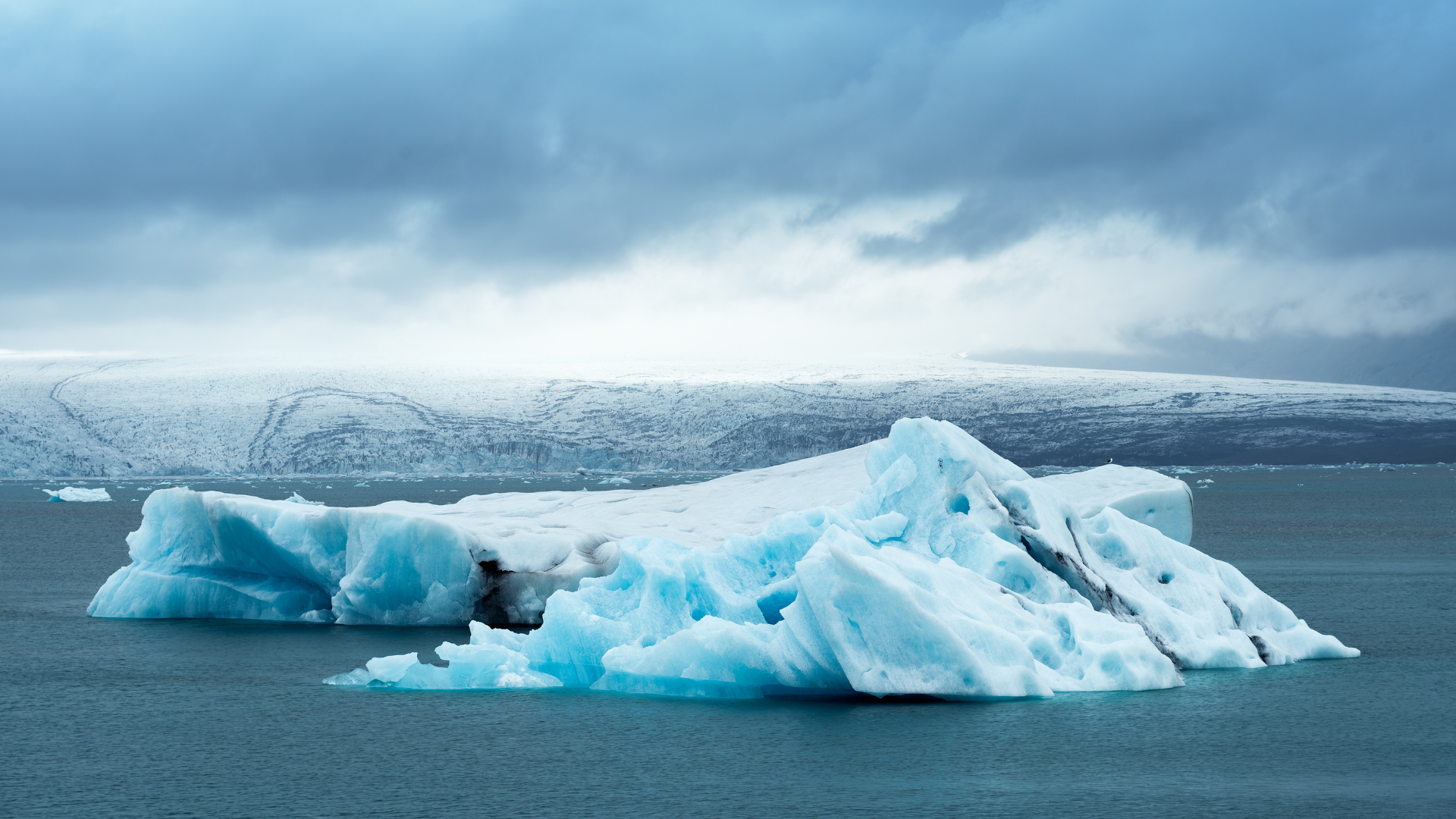 paisaje de un glaciar en islandia